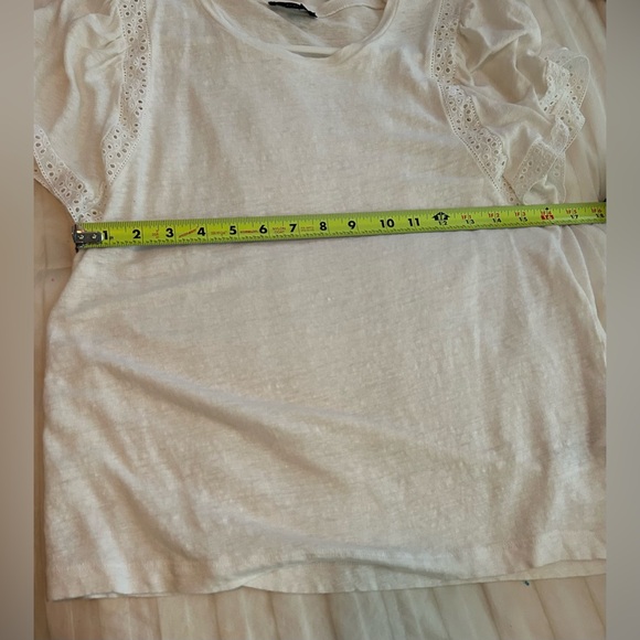 NWOT J. Crew White Eyelet Short Sleeve Top, Size Medium - Picture 8 of 12